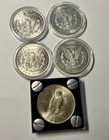 (5) Five U.S. SILVER DOLLARS: 1879-S, 1883-O, 1885-O, 1889-P & 1923-P  BU — photo 2
