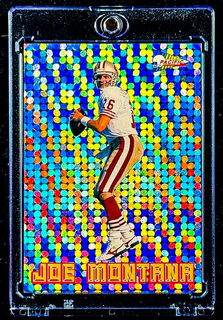 Joe Montana Rainbow Circlular Holo Refractor - San Francisco 49ERS