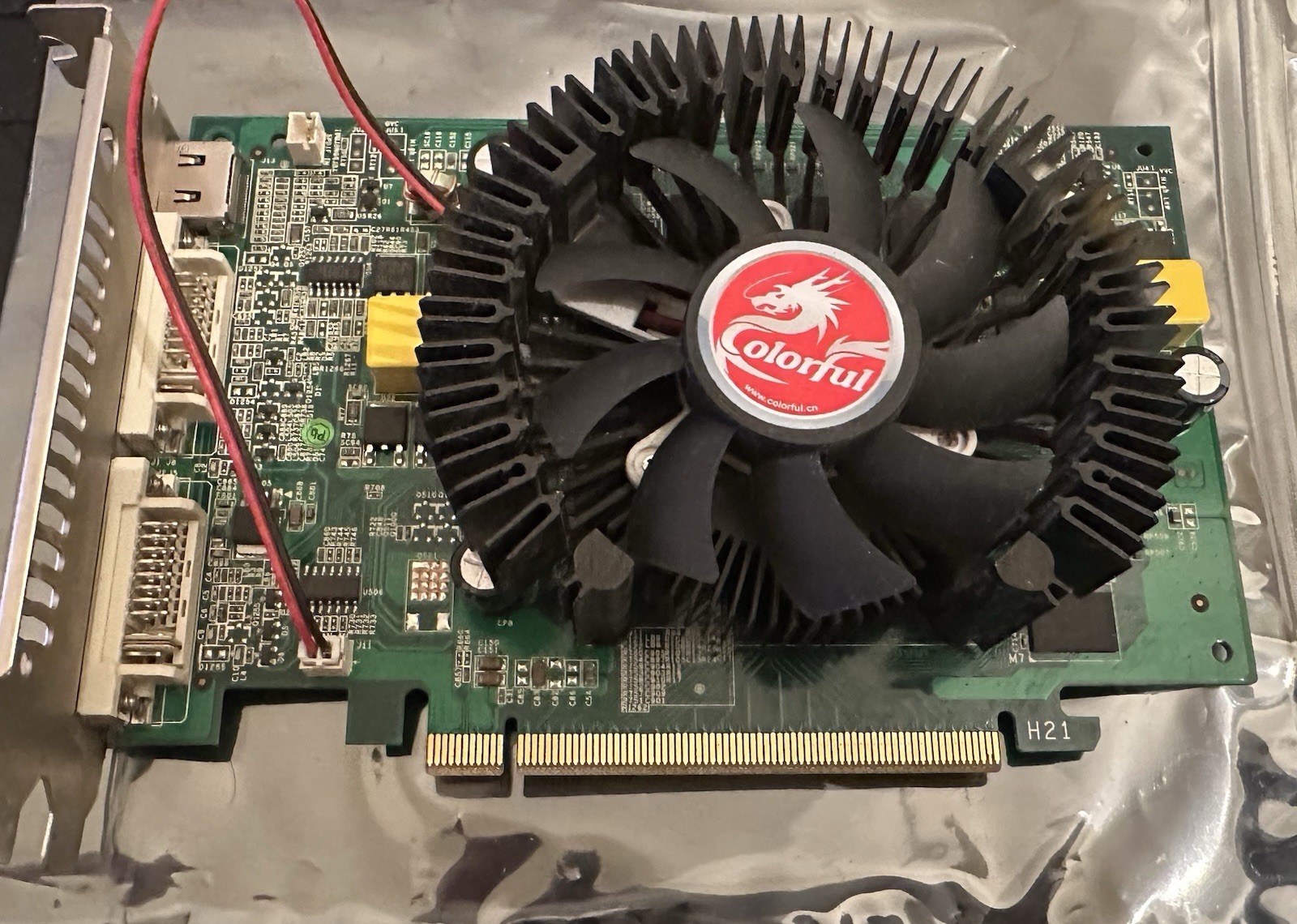 NVIDIA GeForce 9600 GT COLORFUL – 1GB VRAM – HDMI-Green Edition (G94 CHIP) RETRO