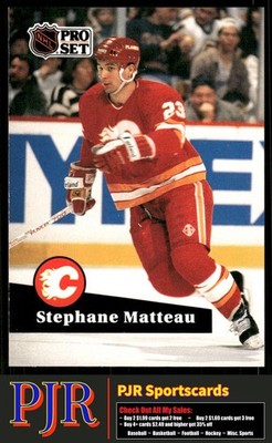 Stephane Matteau 1991-92 Pro Set #27 Calgary Flames
