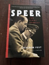 Speer: The Final Verdict PB Joachim Fest