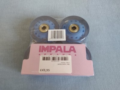 4 Rollen IMPALA SKATE LED LIGHT UP QUAD WHEELS 4PK  Blue 62mm x 33mm Neu OVP!