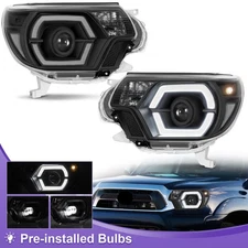 500% Brightness LED Projector Headlights w/ LED DRL For 2012-2015 Toyota Tacoma