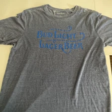 Vintage Bud Light T Shirt. Single Stitch Camp David Size L