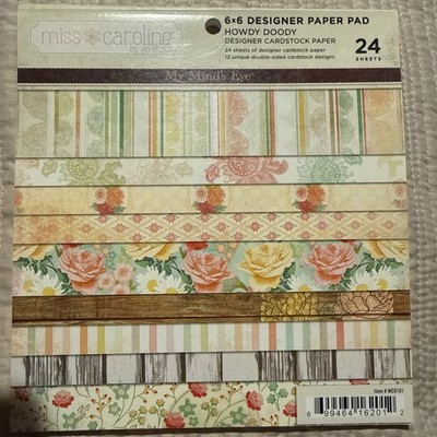 My Minds Eye Howdy Doody 6x6 Paper Pad 24 Sheets Variety Patterns item MC0101