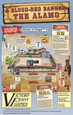 Sealed A Blood-Red Banner: The Alamo Board Game Victory Point Games VPG