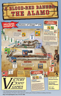 Sealed A Blood-Red Banner: The Alamo Board Game Victory Point Games VPG