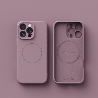 Hülle für iPhone 17 16 15 Pro Max 14 13 Flüssiges Silikon Magnet Stoßdichte Case