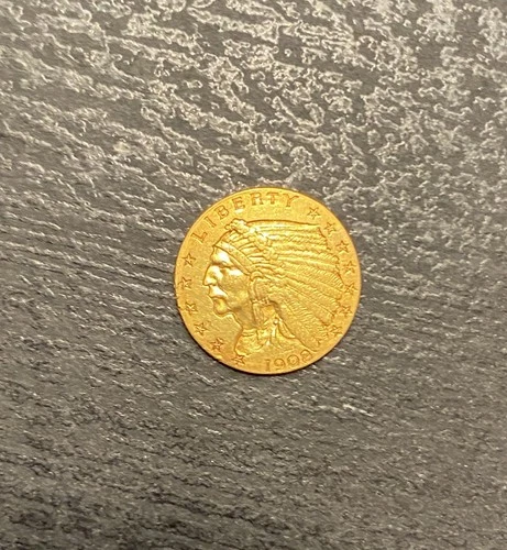 1908 $2.50 Quarter Eagle Indian Head 2.5 Gold Coin