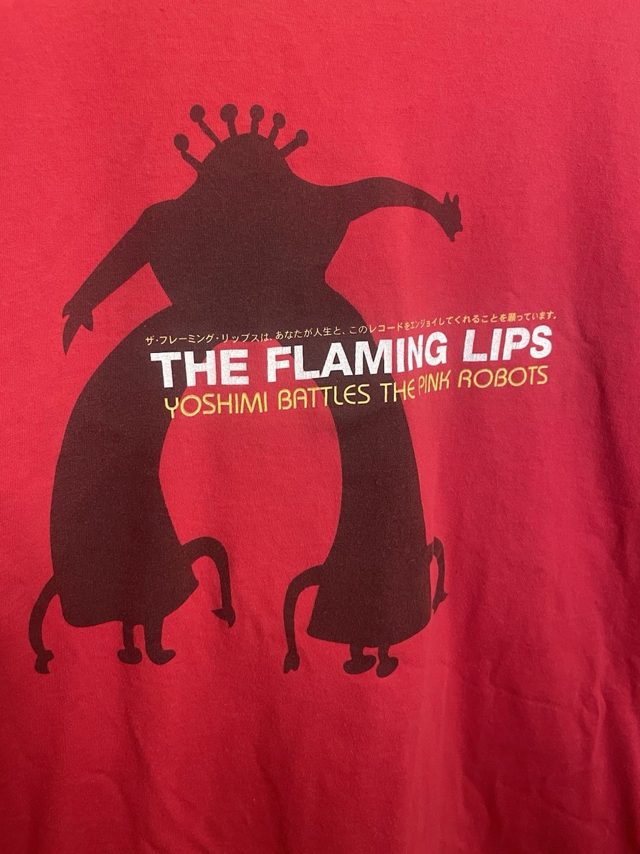 Vintage The Flaming Lips Yoshimi Battles The Pink Robots 2000’s Band T Shirt (L) View 2