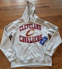 NBA Cleveland Cavaliers Black Hoodie Size Adult Medium Ultra Game Embroidered