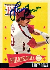 Larry Bowa #207 Signed 2013 Panini Hometown Heroes MLB Baseball Card Phillies AU