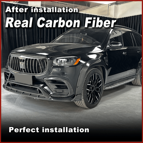 Cubierta de ventilación de guardabarros lateral de carbono real para Mercedes Benz X167 GLS63 2020-2024 - Imagen 3 de 9