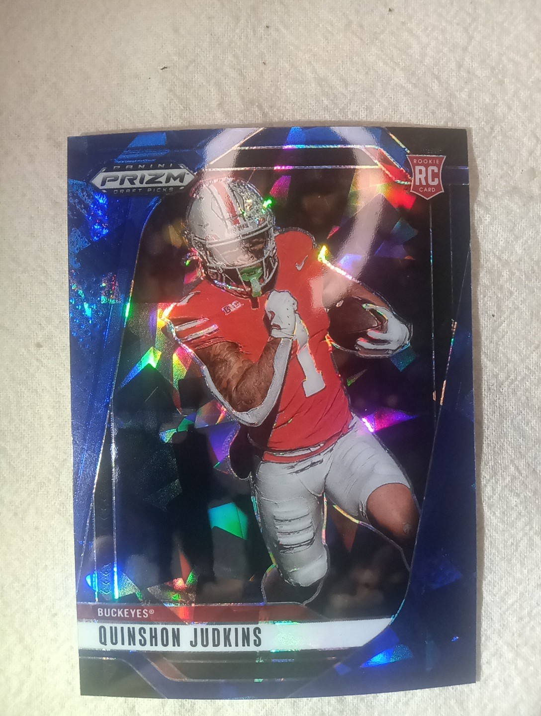 2025 Panini Prizm Draft Picks - Quinshon Judkins #84 Blue Ice Prizm /149 (RC)