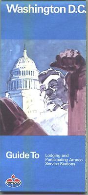 1977 Amoco Washington, DC Vintage Road Map 