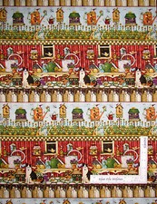 Birdhouse Bird Houses Garden Stripe Cotton Fabric SPX 23255 Home Sweet - Yard