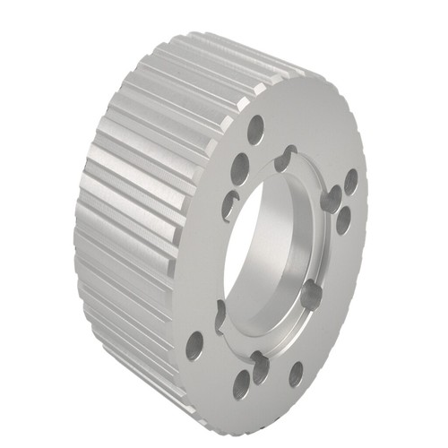 Billet Aluminum Gilmer Belt Drive Pulley Kit For SBC Chevy 350 Short Water Pump - Bild 6 von 8