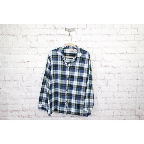 LL Bean Men's Scotch Plaid Flannel Pajamas Set Cotton Vintage Tartan Size L - Picture 3 of 15