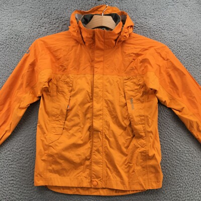 Marmot Windbreaker Jacket Youth L Orange Hooded Full Zip Marmot Windbreaker Jacket Youth L Orange Hooded Full Zip