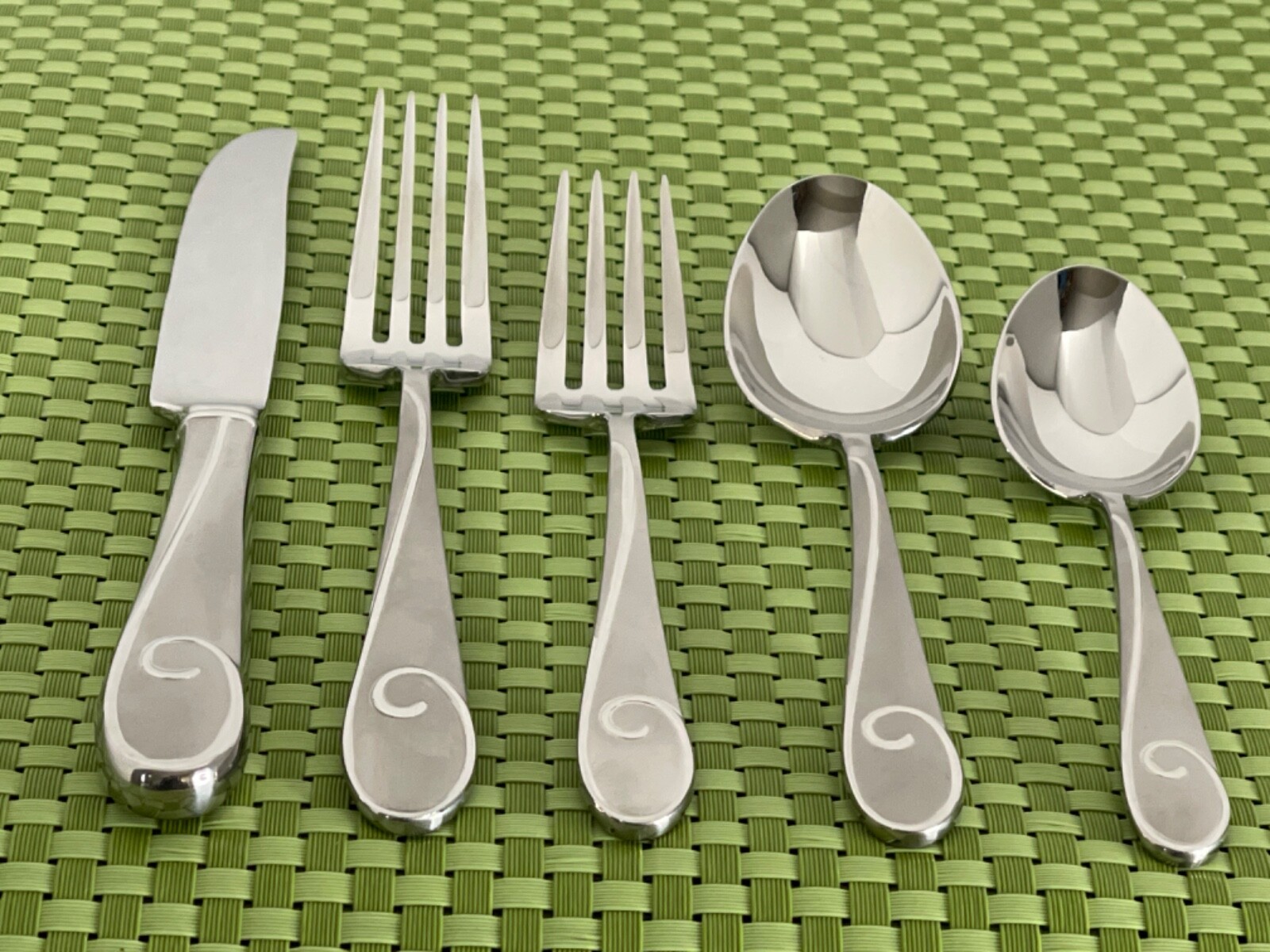 Waterford BALLET RIBBON MATTE Stainless 18/10 Frosted Flatware Smart ...