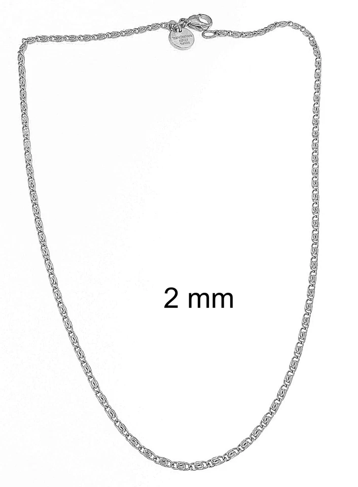 Collana lumachina placcata argento girocollo catenina catena collanina donna  - Immagine 4 di 4