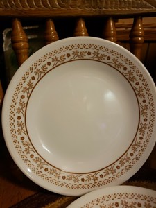 corelle brown flowers