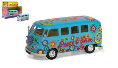 Modellauto Auto Maßstab 1:43 Corgi VW Camper Bus Van T1 T2 Peace Love Freedom