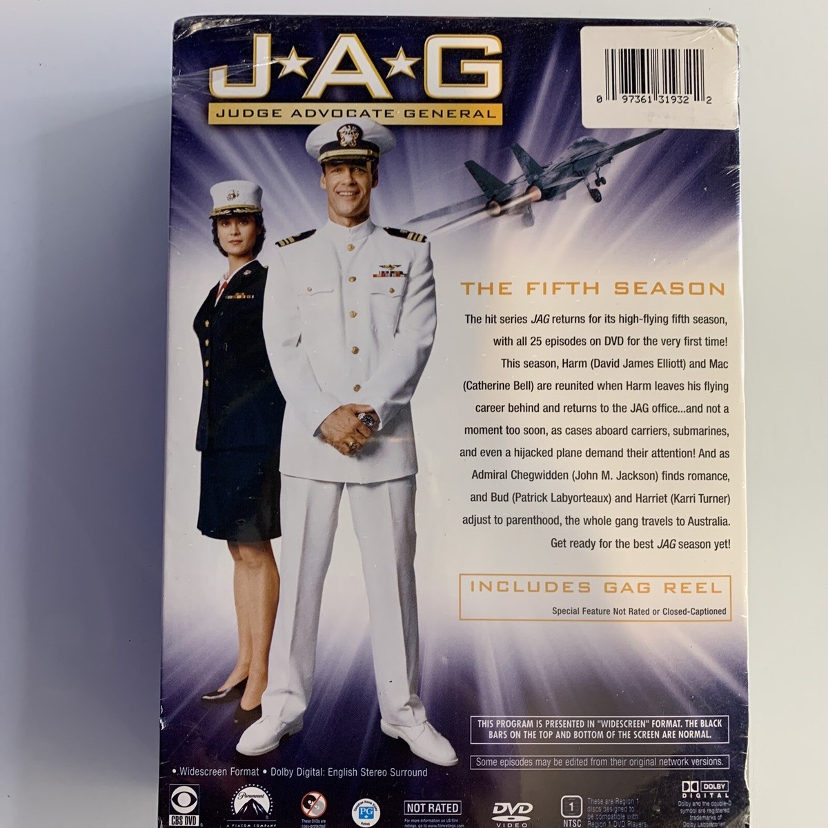 JAG - Season 5 (DVD, 2008, 7-Disc Set) New Sealed 97361319322| eBay