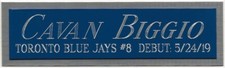 CAVAN BIGGIO BLUE JAYS NAMEPLATE FO AUTOGRAPHED Signed JERSEY-BASEBALL-BAT-PHOTO