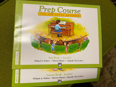 lot of 2, Alfred prep course for the young beginner, lesson &solo, Level C, New