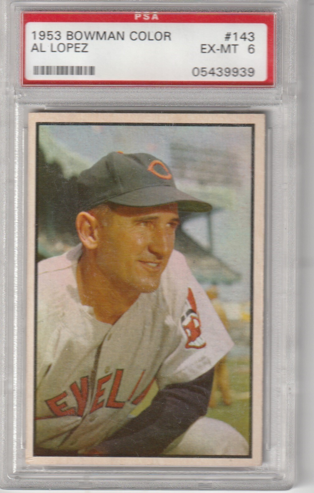 1953 Bowman Color Al Lopez #143, PSA EX-MT 6
