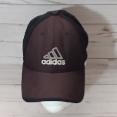 Adidas Baseball Hat Cap Hook&loop Embroidered Black 