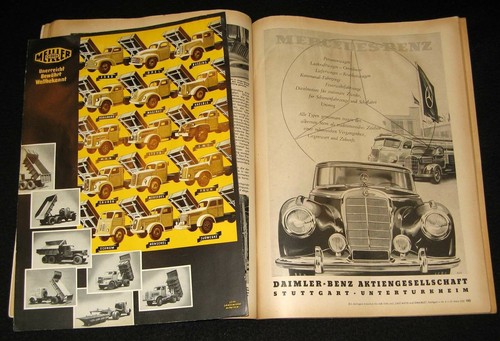 TRUCKING & BUS 1953-04 GERMAN MAGAZINE LAST-AUTO und OMNIBUS MEILLER DUMP TRUCK - Picture 2 of 5