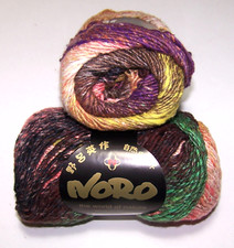 Ten 100gm balls of Noro TAIYO Cotton Wool Silk Worsted knitting yarn color 12