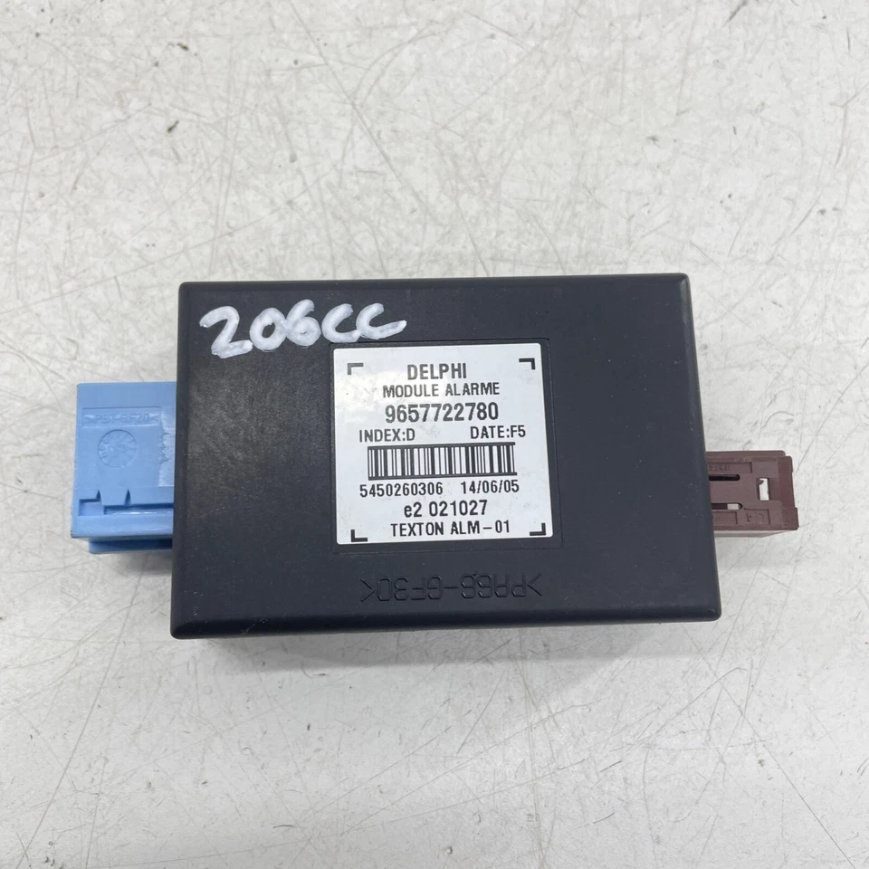 CENTRALINA ALLARME PEUGEOT 206 CC 9657722780 MODULO 00-07 - Immagine 2 di 4
