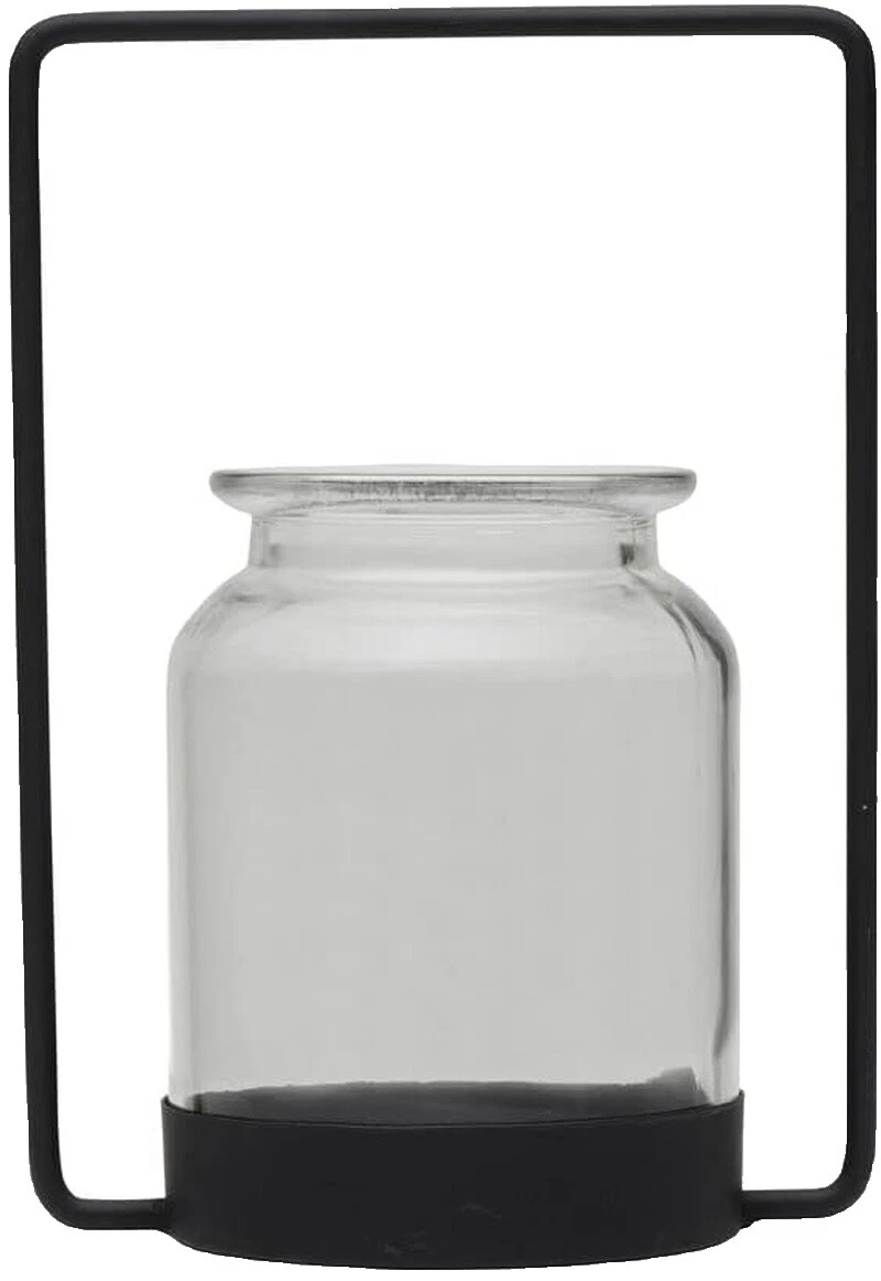 Black Glass Candle Holders & Accessories