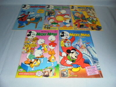 Walt Disney's MICKEY MOUSE:5 Comic-Hefte#15 1982/#46/47 1990#24 1991/#42 1991