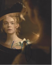 ELLE FANNING SIGNED AUTHENTIC 'THE BEGUILED' 8X10 PHOTO COA ACTRESS NEON DEMON
