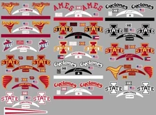 FULL SIZE Iowa State Cyclones Helmet Alternate Decal - 16 designs to choose from