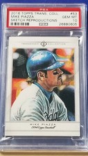 Mike Piazza - 2016 Topps Transcendent Sketch  PSA 10  #55/65   