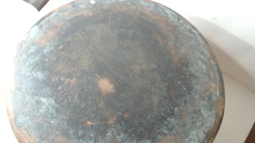 Antique Vtg Handmade Copper Pot w/Dovetail Seams 2 Handles 8" tall x 10 1/2" dia - Picture 7 of 10