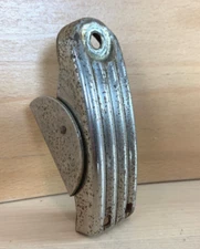 SLINGERLAND 40s Vtg Clamshell Radio King Snare Drum Butt Plate Part Nickel READ