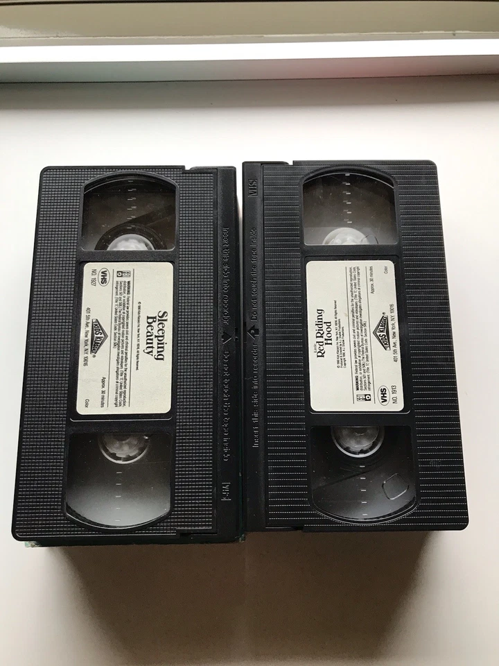 Смотрите, читайте, цвет VHS 2 ленты лот, редкая OOPS спящая красавица, маленькая красная шапочка - Изображение 3 из 3