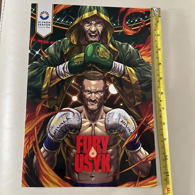 Tyson Fury Vs Oleksandr Usyk Boxing Comic Program  Boxsport Programmheft RAR