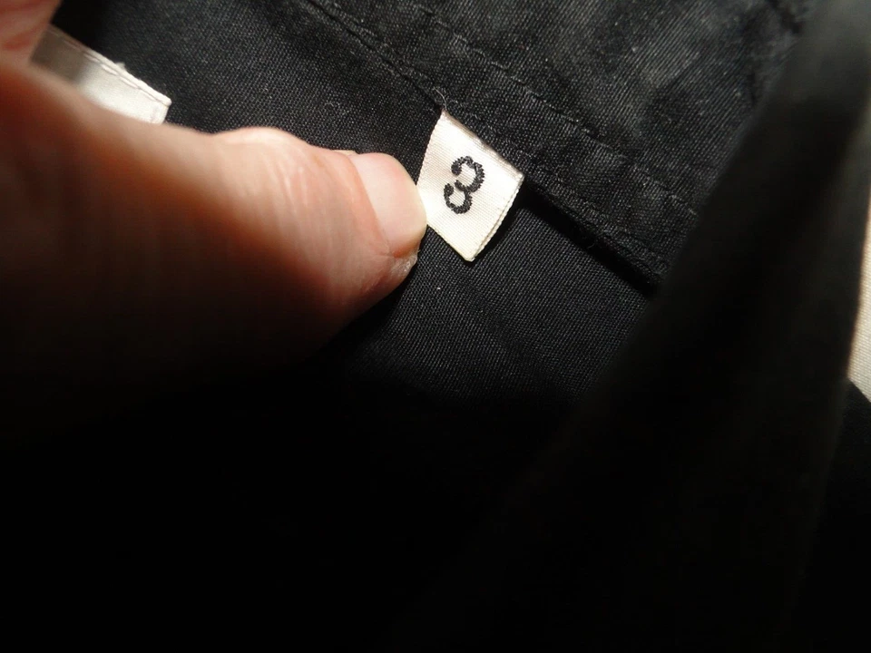 YOHJI YAMAMOTO SHIRTS VINTAGE BLACK COTTON US 46" JA 3 - Image 4 of 4