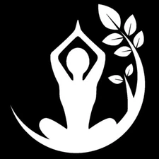 Yoga Graphic - White Vinyl Decal Car Truck Windows Laptop Notebook Tumblers Mugs