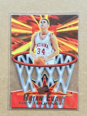 1996 Press Pass Net Burners Brian Evans #NB22 Rookie RC INDIANA HOOSIERS