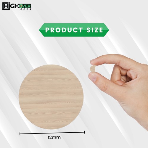 Self Adhesive Screw Hole Cover Caps, Oak Style, 700 Pieces/5 Sheets, 12mm - Picture 38 of 316