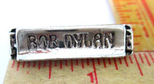 Bob Dylan harmonica pin vintage collectible old rock band folk music memorabilia