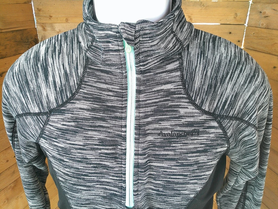 Camisa Avalanche Mujer M Absorbente Rendimiento Atletismo Térmica Negra Blanca Foto 4 de 4